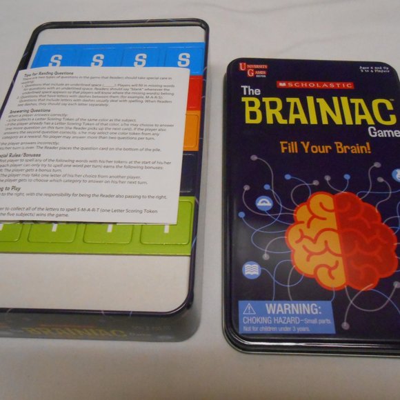 New Scholastic The Brainiac Game Fill your Brain! ages 6+ 🎁  2-4 players - Picture 6 of 11